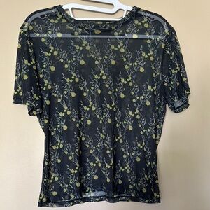 No. 6 Store Carey Sheer Lemon Top